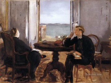Edouard Manet Painting - Interior at Arcachon Eduard Manet